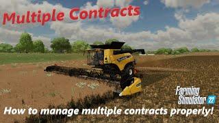 How to run multiple contracts in Farming Simulator 22