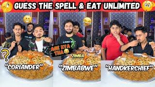 Funny Spell The Word  & Eat Unlimited Chinese Platter  | Sahil Khan & Team | #foodchallenge #fun