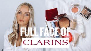 Full Face Of CLARINS Makeup tutorial! First impressions + Try Out