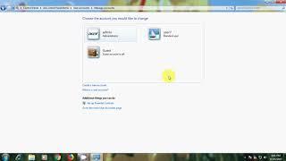 create user account and manage in windows 7 100% working