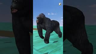 Gorilla's Turn Survival Game #shorts #wildanimalgames #animalsgames