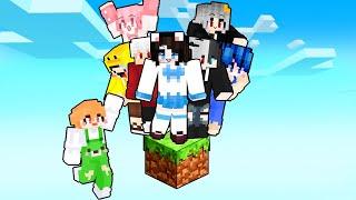 Mèo Simmy Và Hero Team " Thử Thách Sinh Tồn Trên 1 Khối Đất Duy Nhất" Trong Minecraft