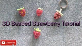 Beaded strawberry tutorial