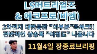 [LS머트리얼즈,에코프로] 2차전지 대반등장 쌍끌이상승!!! "이정도" 상승은 충분히 나옵니다!! 중요한것 꼭 체크하셔야 고점까지 지켜볼수있습니다!!