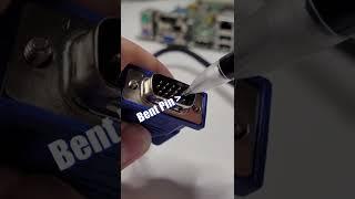 Fix Bent VGA Cable Pins #Shorts