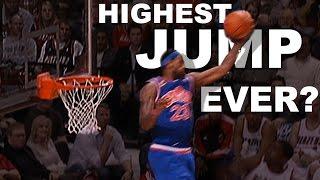 LeBron James Highest Jump EVER? Gets Head Over The Rim From 01.10.2010