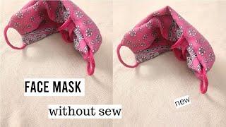 DIY Face Mask NO SEW  with a Bandana and Hair Ties