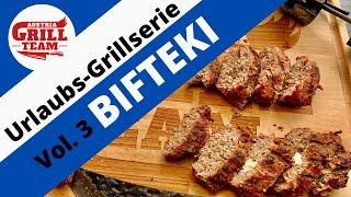 Bifteki am Grill - Gefüllte Laibchen mit Schafkäse - Urlaubs-Grillserie Vol. 3