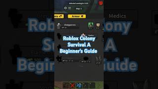 Roblox Colony Survival A Beginner's Guide #roblox #robloxcolonysurvival #colonysurvival