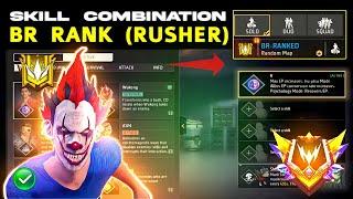 BR ranked Rusher Character Combination - Best character combination in free fire