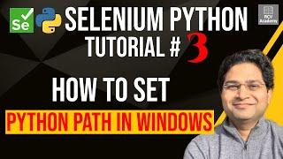 Selenium Python Tutorial #3 - How to Set Python Path in Windows