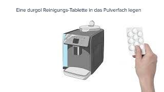 durgol Reinigungs-Tabletten - Anwendung bei Kaffeevollautomaten mit Pulverfach