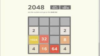 2048 Game solver in action