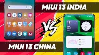 MIUI 13 INDIA Vs MIUI 13 CHINA.. Kaun Sa BEST Hai ? Side-by-side Comparison 