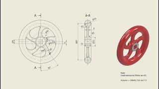 Tutorial Inventor - 369 HAND WHEEL (TCS-14-13)