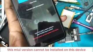 MEE7(Redmi 5 Plus) No Need Bootloader Unlock | this miui version cannot be installed on this device