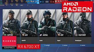 Tom Clancy's : Rainbow Six Siege | Rx 6700xt 12GB | Ryzen 5 5600 ( 1080p Max & Low Settings )