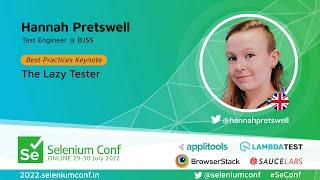 The Lazy Tester by Hannah Pretswell #SeConf 2022