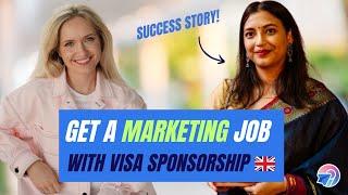 Get a marketing job with visa sponsorship in the UK! (as an international student)