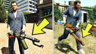 GTA 5 -  All Secret And Rare Weapon Locations (Chainsaw, Flamethrower & more)