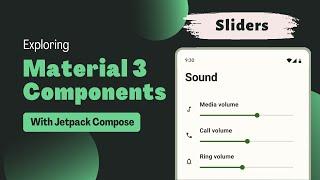 Slider | Exploring Material Design 3 Components | Jetpack Compose | Android | Kotlin