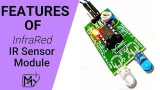 Features of Infrared IR Proximity Sensor Circuit Module for Object Detection, Line Follower Robotics