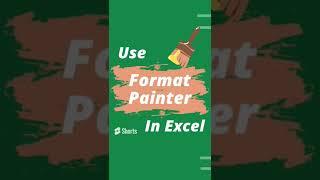 Use Format Painter In Excel For Multiple Cells #shorts