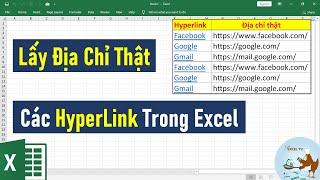 Hướng dẫn lấy địa chỉ thật từ các HyperLink trong Excel