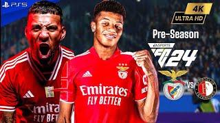 EA FC 24 - SL Benfica vs Feyenoord - Pre-season 2024 ft. Neres, Cabral, Pavlidis, Luís | PS5™ [4K60]