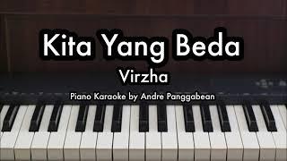 Kita Yang Beda - Virzha | Piano Karaoke by Andre Panggabean