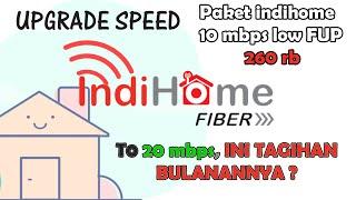 Tagihan setelah upgrade speed 20 mbps dari paket dual play promo (10 mbps + Usee tv)