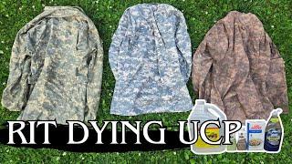 How to Rit Dye UCP (or any camo)