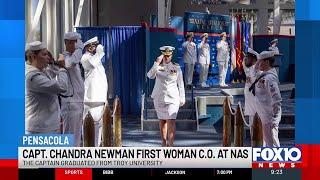 Capt. Chandra Newman becomes NAS Pensacola's 1st female commanding officer