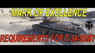 What's the MOE requirements for T-34-85M in ASIA? | World of tanks ANZ