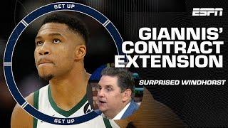 WOAHHH  Giannis' contract extension surprised Brian Windhorst: There was ZERO discussion! | Get Up