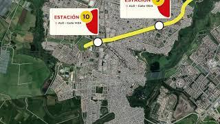 Trazado de la Primera línea y la Línea 2 del metro de Bogotá