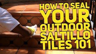 How Do You Seal Outdoor Saltillo Tile for depth color & Protection | Mexican Tile Sealer 101