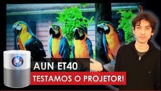 Projetor AUN ET40 - Projetor FULL HD mais barato! Vale a pena?