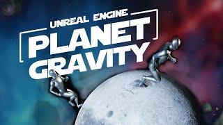 Unreal Engine 5.3 Planet Gravity System #1 - Custom Gravity