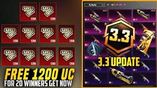 Free 24,000 UC For Everyone | New Scar-L Event Get Free Materials | 3.3 Update New Pop Battle |PUBGM