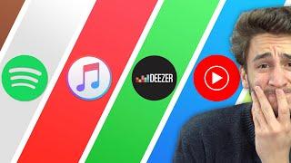 Spotify VS Apple Music VS Deezer VS YouTube Music  - LEQUEL CHOISIR ?