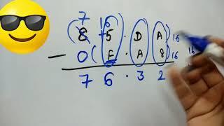 Fractional Hexadecimal subtraction || very very easy :-)