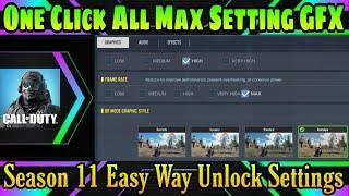 Call Of Duty Mobile Unlock Max Graphics & 60Fps | Season 11 | No Frame Drops | Max Frame Rate Cod