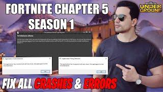 How To Fix CRASHES In Fortnite Chapter 5 Season 1! (Fix Fortnite Not Launching)