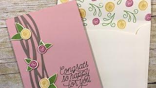 Simply Simple FLASH CARD 2.0 - Swirly Bird Congrats Card by Connie Stewart