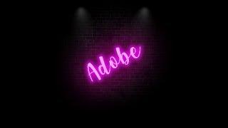 Create a Neon Text Effect Illustrator| adobe tutorial