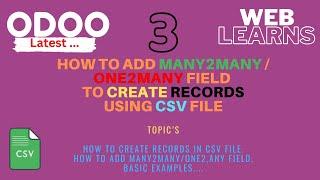 How to add many2many field in csv file Odoo | Odoo Tutorial