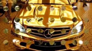 mercedes benz gold car