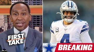 FIRST TAKE | Stephen A Smith BREAKING: Cowboys Dak Prescott likely to test free agency contract ends