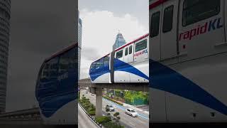 Kuala Lumpur Monorail | Rapid KL Monorail | Public Transportation | KL City | Klang | Malaysia